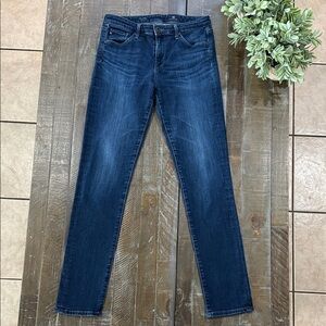 AG Adriano Goldschmied The Prima Cigarette Leg Jeans Dark Wash 27R